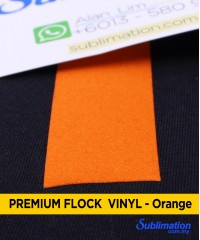 Orange Flock Vinyl